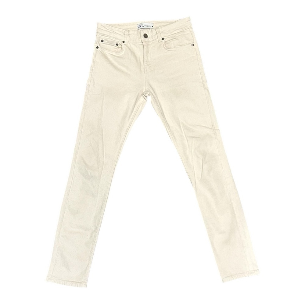 ZARA off white skinny jeans